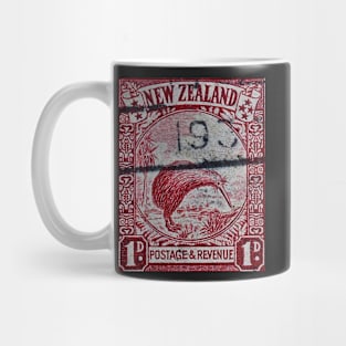 1935 New Zealand Stamp - Brown Kiwi Mug